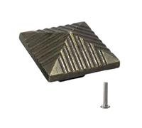 Maniglie quadrate in stile retrò, robuste maniglie a foro singolo dal design antico per il miglioramento della casa e gli aggiornamenti di mobili antichi