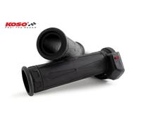 Koso North America HG-07, manopole riscaldate 22 mm male Nero