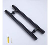 Maniglie rotonde in metallo per porte in legno e vetro, ideali per porte scorrevoli interne ed esterne, doccia e fienile