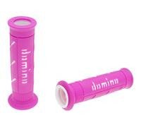 MANOPOLE DOMINO A250 MOTO SCOOTER STRADALI Fucsia Bianco ON ROAD RACING Forate