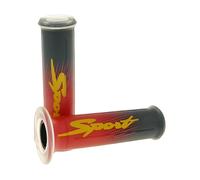 Maniglie Set Sports rosso trasparente per scooter, moto