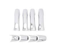 Maniglieportieredell'auto Compatibile con Ford per Explorer 2015 2016 2017 2018 Parti Esterne Accessori Copertura Maniglia Portiera Auto Cromata con Foro Serratura 4 Pezzi