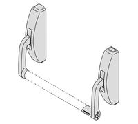 Maniglione 59316 antipanico da applicare senza scrocco centrale Cisa PRESTIGE