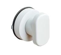 Maniglione a Ventosa per Bagno Anziani, Supporto Vasca e Toilette | Abs e Acciaio Inox, Finitura Bianca, Stabilità Extra, Uso in Lavatoio e Bagno Domestico