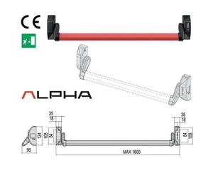 MANIGLIONE ANT.CISA 5M011-10-0(ALPHA PUSH COMPON.)