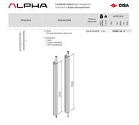 Maniglione Antipanico CISA Barra Rossa ALPHA PUSH Modern Porte Sicurezza CE ICIM