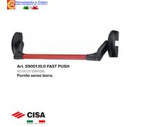 Maniglione Antipanico CISA Barra Rossa FAST Push Touch Porte Sicurezza 90-120 cm
