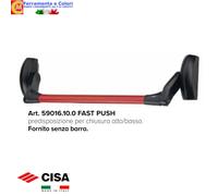 Maniglione Antipanico CISA Barra Rossa FAST Push Touch Porte Sicurezza 90-120 cm