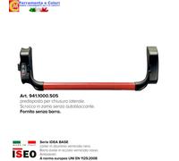 Maniglione Antipanico ISEO Antibatterico Maniglia Barra Rossa Porte Sicurezza