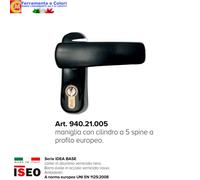 Maniglione Antipanico ISEO Antibatterico Maniglia Barra Rossa Porte Sicurezza