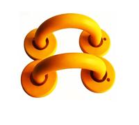 Maniglione Bagno Disabili, Maniglione Doccia Anziani, Materiale in Resina, Adatti for Docce e Corridoi, Ideali for Anziani, Bambini (Set di 2)(Yellow)