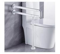 Maniglione Barra di sostegno di sicurezza for WC con supporto for le gambe, barre di sostegno in acciaio inossidabile 304, barra di supporto antiscivolo, tubo esterno in nylon granulare, impugnatura d