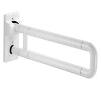 Maniglione Barra di sostegno for WC pieghevole in acciaio inossidabile con telaio di sicurezza con anello fluorescente, rivestimento antiscivolo granulare, assistenza a parete