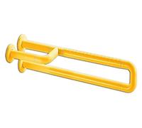 Maniglione Barre di sostegno for WC di sicurezza, corrimano antiscivolo a U con calotta in ABS, maniglia di supporto for l'equilibrio in acciaio inossidabile