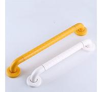 Maniglione Barre di sostegno in nylon for WC indipendenti for anziani, barra in acciaio inossidabile, maniglia di supporto for il bagno dei bambini, impugnatura antiscivolo intorno al WC(White,40cm)