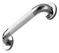 Maniglione Braccioli di sicurezza, corrimano, doccia, nichel spazzolato, vasca da bagno, cromo lucido con impugnatura in nylon antiscivolo(48Cm)