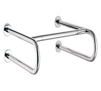 Maniglione Bracciolo pieghevole a forma di U con binario a parete in acciaio inossidabile, supporto di sicurezza antiscivolo, vasca da bagno, WC per