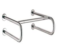 Maniglione Bracciolo pieghevole a forma di U - Supporto di sicurezza antiscivolo in acciaio inossidabile con binario a parete, vasca da bagno, WC for anziani