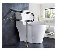 Maniglione Corrimano di sicurezza for pavimento a forma di U for WC in acciaio inossidabile 304 con impugnatura antiscivolo di tipo U, supporto dritto