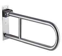 Maniglione Corrimano di sicurezza for WC, bracciolo antiscivolo, senza barriere, asta di supporto for l'equilibrio, corrimano pieghevole in acciaio inossidabile satinato