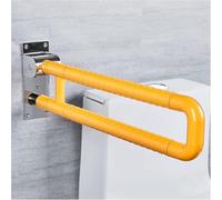 Maniglione Corrimano di sicurezza pieghevole for WC, antiscivolo, supporto for WC a parete for anziani, ausilio for doccia in acciaio inossidabile(Orange,27.6In)