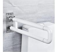 Maniglione Corrimano di sicurezza pieghevole for WC, antiscivolo, supporto for WC a parete for anziani, ausilio for doccia in acciaio inossidabile(Light Green,23.6In)