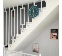 Maniglione di sicurezza per ringhiere per scale da 30 a 160 cm, per interni ed esterni, ringhiera per soffitta separazione pilastri stile 1 135 cm - Supporto per gradini