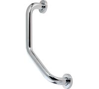 MANIGLIONE DI SOSTEGNO 45x20x8 cm - PER BAGNO IN ACCIAIO INOX angolare "AQUA" M