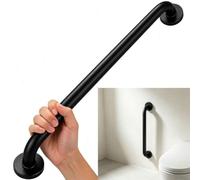 Maniglione doccia inox 304 a parete 12/16/24 pollici | Barra sicurezza nera per bagno, vasca, gradini e portico, aiuto familiare(60CM)