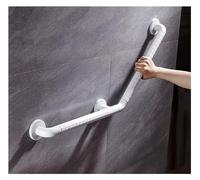 Maniglione For vasche da bagno e docce, corrimano antiscivolo in ABS granulare angolato 135° for disabili, acciaio inossidabile, 30x30cm-A-45x45cm(Blanc,40x60cm)