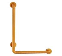 Maniglione For vasche da bagno e docce, corrimano di supporto curvo antiscivolo in acciaio inox a forma di L, maniglia di supporto a parete(Natural)