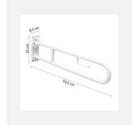 MANIGLIONE FORTIS RIBALTABILE C/P.ROTOLO BIANCO - GEDY