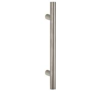 Maniglione in Acciaio Inox Tubolare Satinato Dritto Per Porta Portone 300mm Kd30