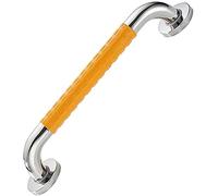 Maniglione Maniglia for doccia, portasciugamani portatile in nylon for WC, supporto in acciaio inox, colore: Bianco, 68 cm(A,58cm)