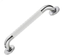 Maniglione Maniglia for doccia, portasciugamani portatile in nylon for WC, supporto in acciaio inox, colore: Bianco, 68 cm(Blanc,38cm)