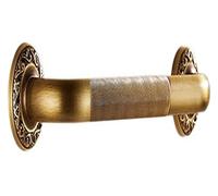 Maniglione Maniglia in ottone vintage for corrimano di sicurezza intagliato, bracciolo di supporto a parete