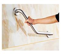 Maniglione Maniglione antiscivolo curvo da 135° for vasca da bagno, supporto in acciaio inossidabile 304, corrimano di sicurezza for doccia con montaggio a parete for anziani