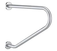 Maniglione Maniglione di sicurezza angolato da 22 pollici, in acciaio inossidabile cromato curvo, for WC, con maniglia antiscivolo, for anziani