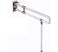 Maniglione Maniglione di sicurezza for bagno, for disabili, pieghevole, supporto di sicurezza for WC, in acciaio inox, maniglia antiscivolo, vasca da bagno(White,75cm)