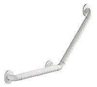 Maniglione Maniglione di sostegno curvo in acciaio inox a 135°, supporto di sicurezza for vasca da bagno, maniglia antiscivolo in nylon bianco for doccia, for anziani e disabili