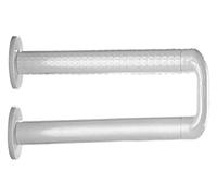 Maniglione Maniglioni di sicurezza pieghevoli in acciaio inox 304 tipo U con guscio in ABS, for anziani/disabili, antiscivolo, 23,6 pollici