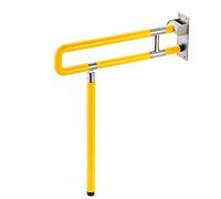 Maniglione Maniglioni di sostegno for la sicurezza del bagno, corrimano pieghevoli, supporto antiscivolo for WC for anziani(Yellow,750mm)