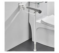 Maniglione Maniglioni di sostegno pieghevoli for WC con gamba, corrimano di sicurezza in lega di alluminio, montaggio a parete for disabili