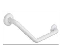 MANIGLIONE METAFORM 45° ACCIAIO VERNICIATO BIANCO CM 60X30 D32MM