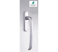 Maniglione per alzanti in ottone modello DAVID, con conchiglia esterna