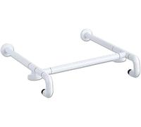 Maniglione per bagno in acciaio inox, Bracciolo di sostegno for l'equilibrio della barra di sostegno for la sicurezza degli anziani disabili(White)