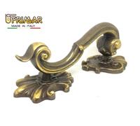 MANIGLIONE PER PORTA PORTONE MANIGLIA CLASSICA L. mm.215 OTTONE BRONZATO