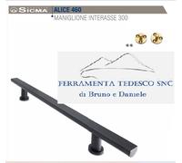 MANIGLIONE PER PORTE MARCA SICMA SERIE ALICE 460 NERO OPACO FISSAGGIO ESTERNO