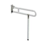 Maniglione per WC, Bianco, Bianco, size to 3 | Antiscivolo, Barra D'appoggio Pieghevole, Resistente Ruggine, Maniglione per Disabili con Cerniera, Toilette, Anziani