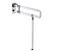 Maniglione per Wc Bianco, Maniglione Bagno Disabili Acciaio Inossidabile Maniglia di Sicurezza per Doccia 75cm Maniglie Antiscivolo Corrimano Barra Ribaltabile 75cm/29.5in